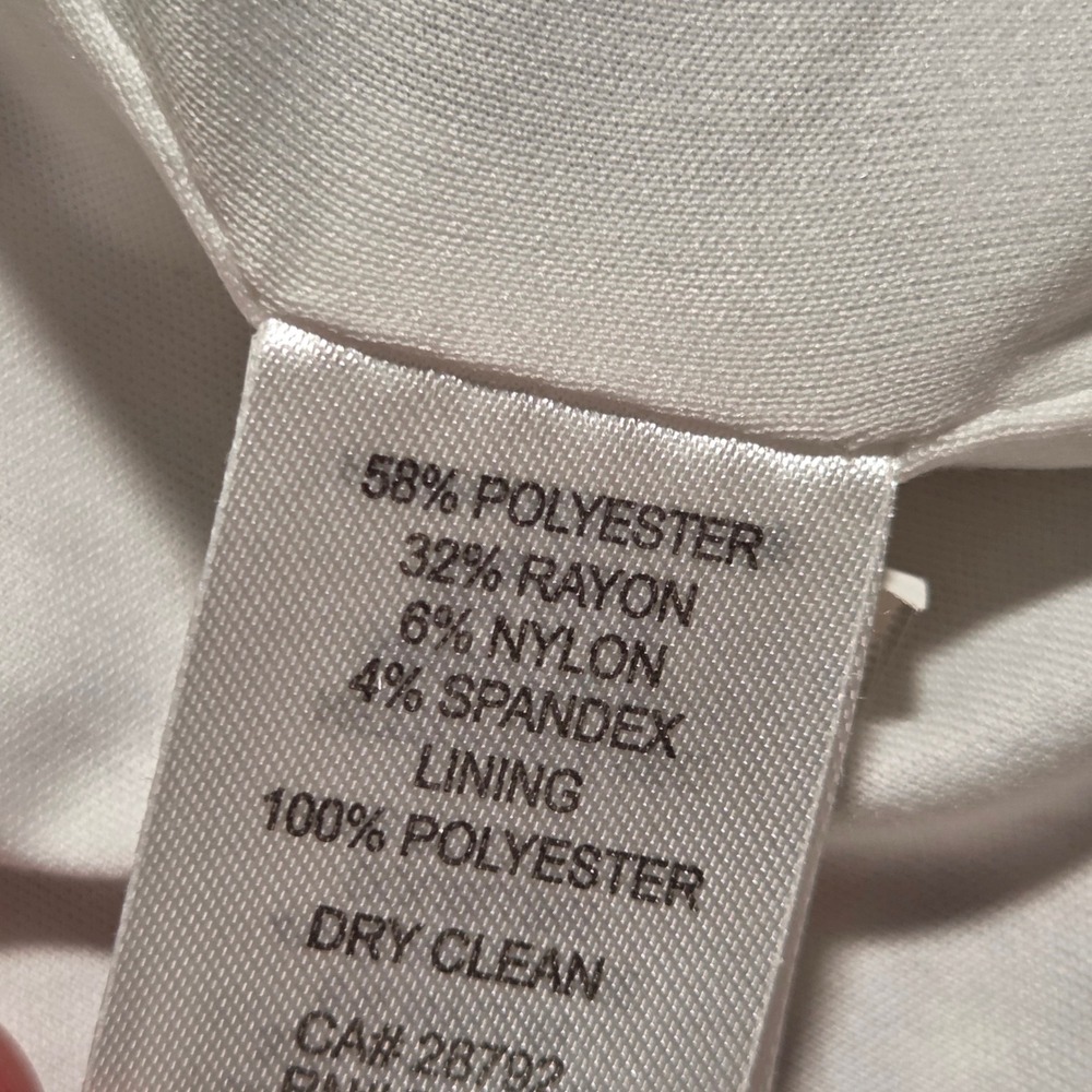 Rachel Zoe Blazer Jacket Womens XS White Black Check Single Breasted Polyester - Picture 9 of 13